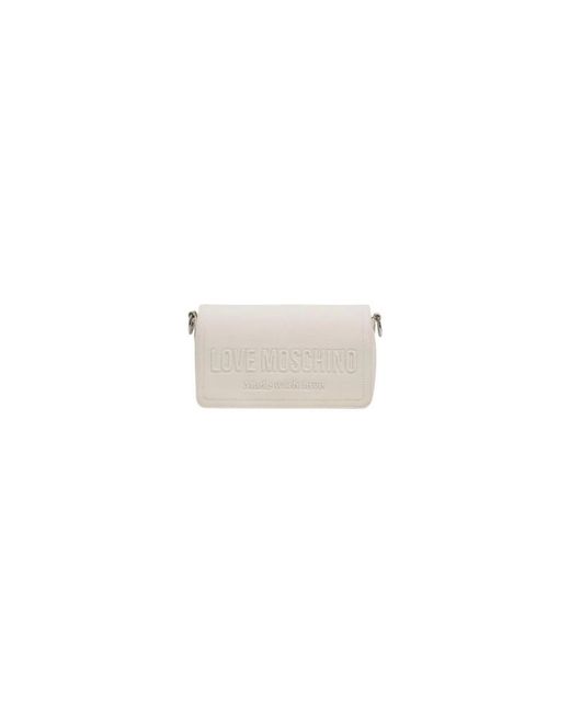 Love Moschino White Shoulder Bags