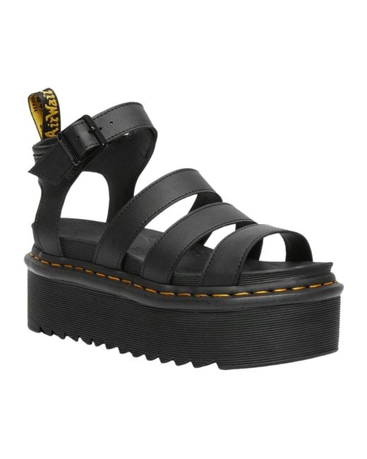 Dr. Martens Black Flat Sandals