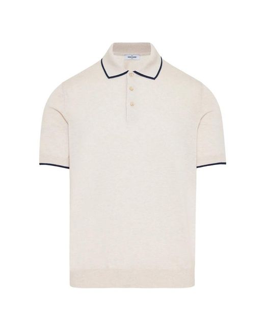 Gran Sasso White Polo Shirts for men