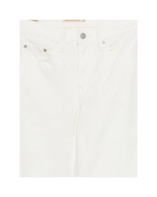 Levi's White Wide Jeans