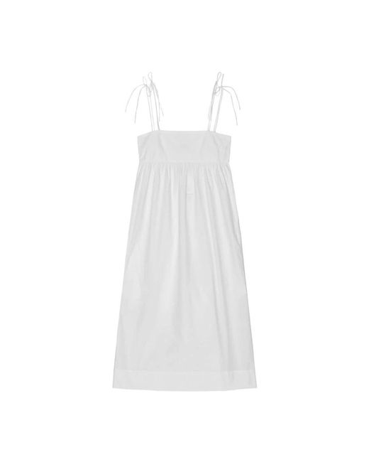 Ganni White Midi Dresses
