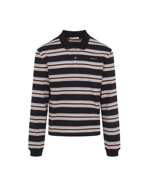 Marni Blue Polo Shirts for men