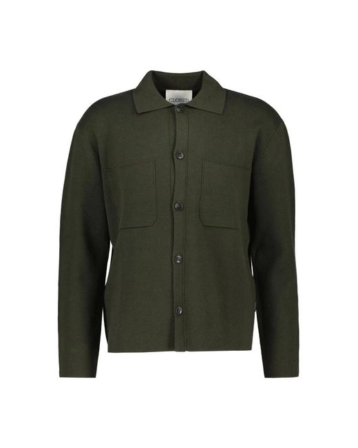 Closed Cardigan in het Green voor heren