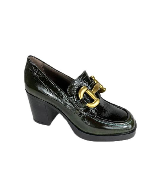 Mjus Schoenen ,Groen ,Schoenen Mocassin in het Black
