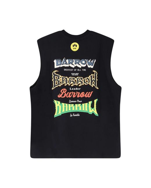 Barrow Black Sleeveless Tops for men