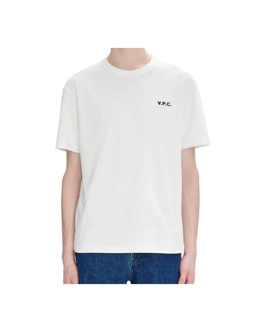 A.P.C. White T-Shirts for men