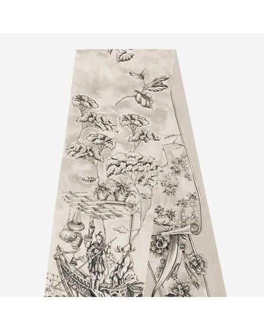 Ferragamo Gray Silk Scarves