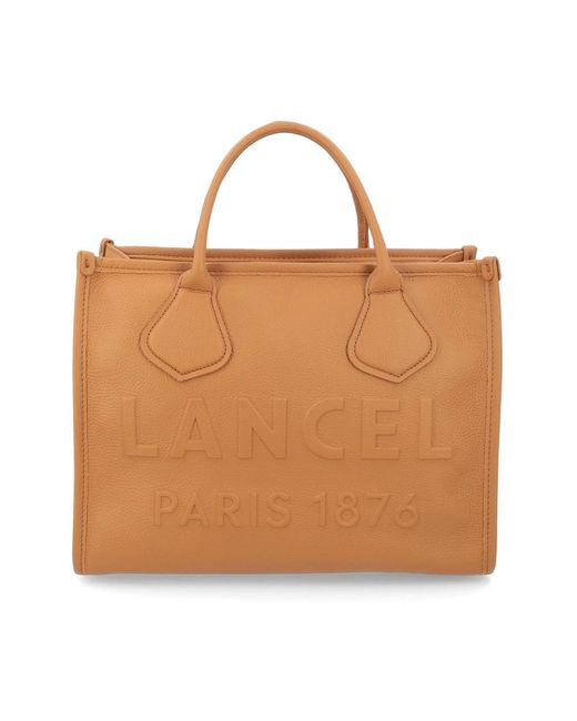 Lancel Brown Shopping Bags
