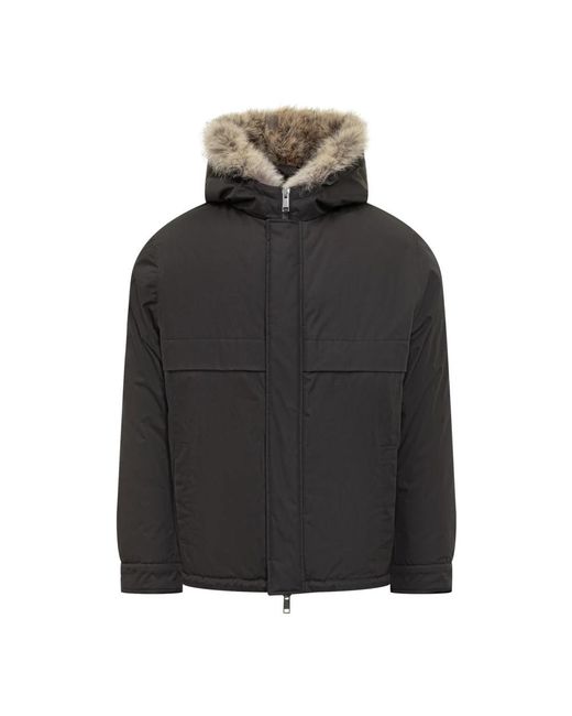 Yves Salomon Black Down Jackets for men