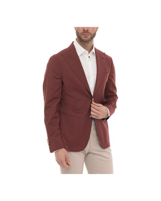 Paoloni Red Blazers for men