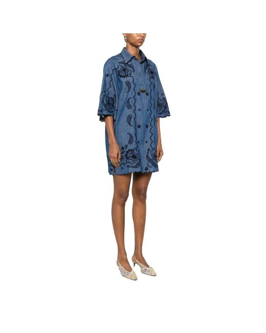 Zimmermann Blue Shirt Dresses
