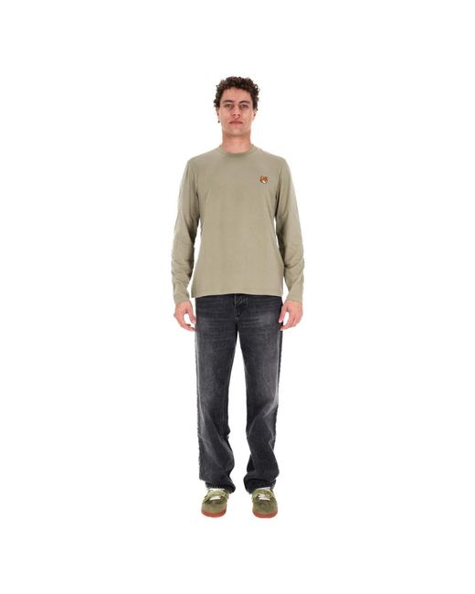 Maison Kitsuné Natural Long Sleeve Tops for men