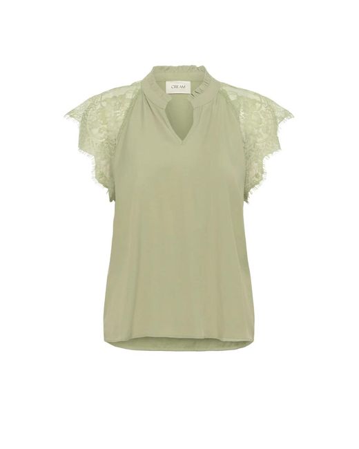 Blouses di Cream in Green