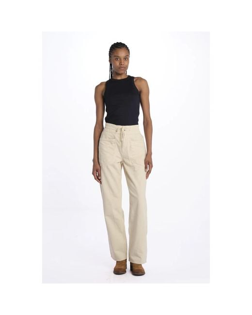 Ba&sh Natural Wide Trousers