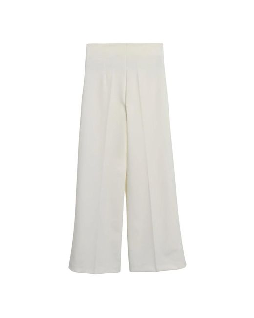 Wide Trousers ViCOLO de color White