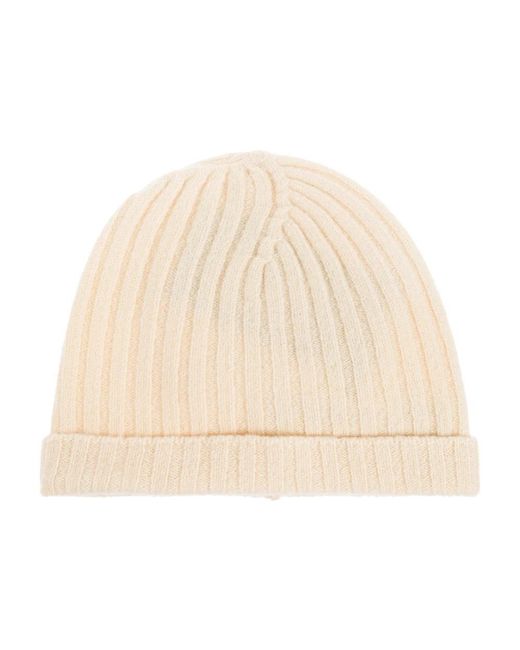 Jil Sander Accessoires ,Wol Wollen Muts in het Natural