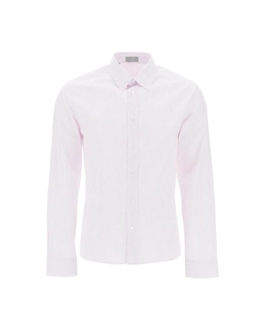 Dior Klassische weiße button-up bluse in White für Herren