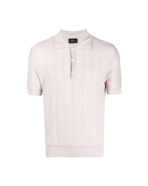 Brioni Pink Polo Shirts for men
