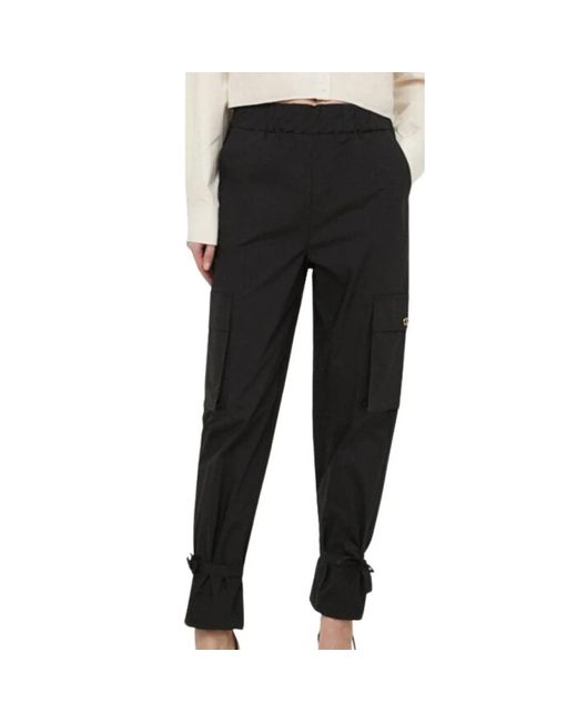 Twinset Black Tapered Trousers