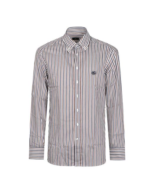 Etro Blue Casual Shirts for men