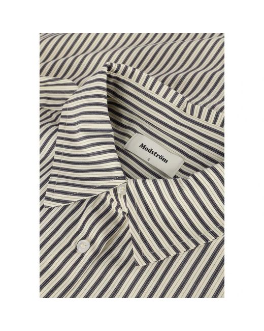 Modström Overhemden ,Koramd Ls Shirt in het Gray