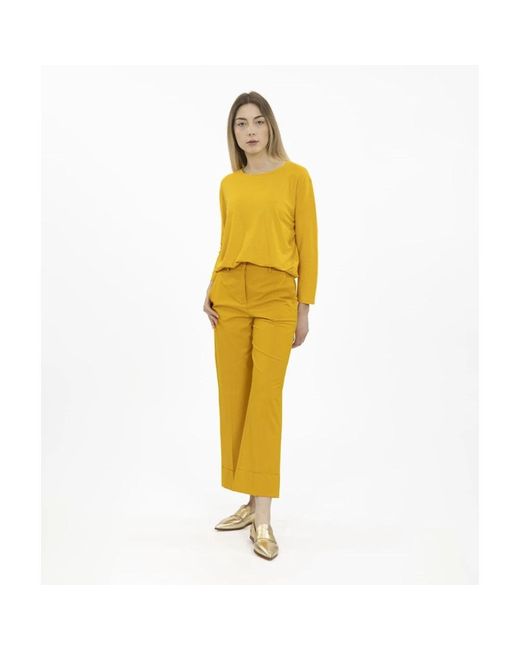 Incotex Yellow Wide Trousers