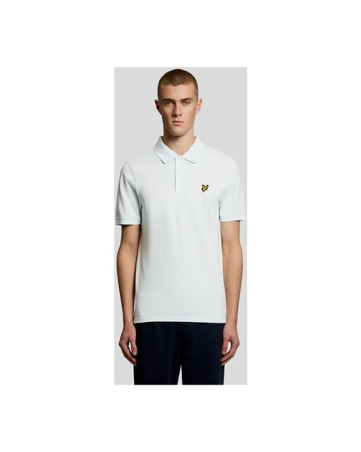 Lyle & Scott Plain Polo in het White voor heren