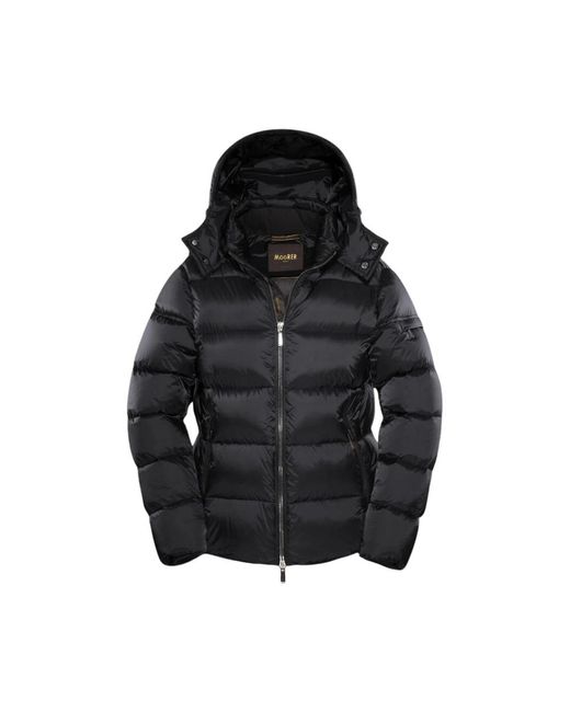 Moorer Black Down Jackets for men