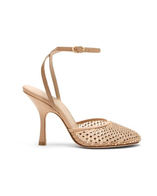 Stuart Weitzman Metallic Bareitall Shine Pump 100