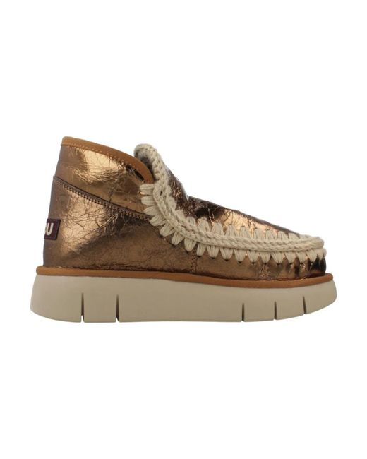 Stivali invernali eskimo bounce sneaker di Mou in Brown