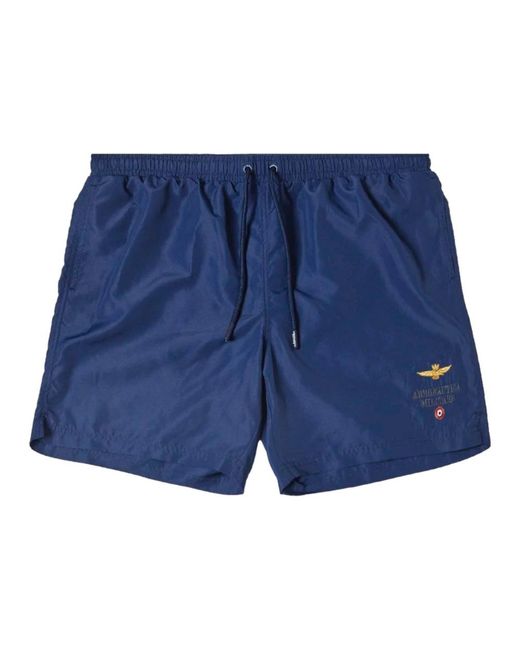 Aeronautica Militare Blue Casual Shorts for men