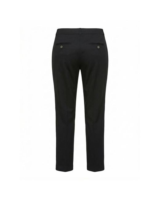 Peserico Black Slim-Fit Trousers