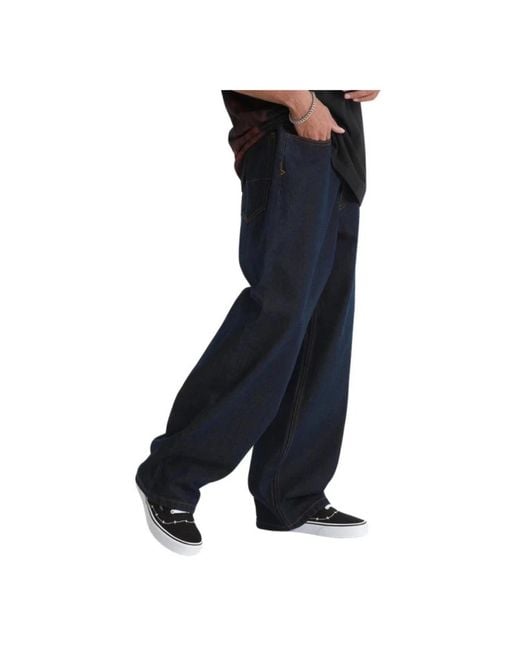 Vans Blue Loose-Fit Jeans for men