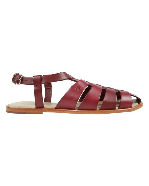 Flat Sandals Dragon Diffusion de color Red