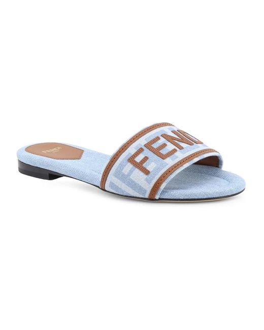 Fendi Multicolor Sliders