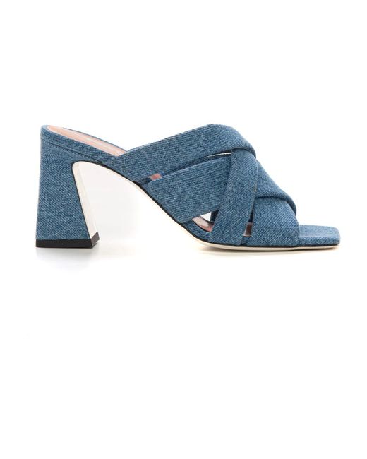 Shoes > heels > heeled mules Pollini en coloris Blue