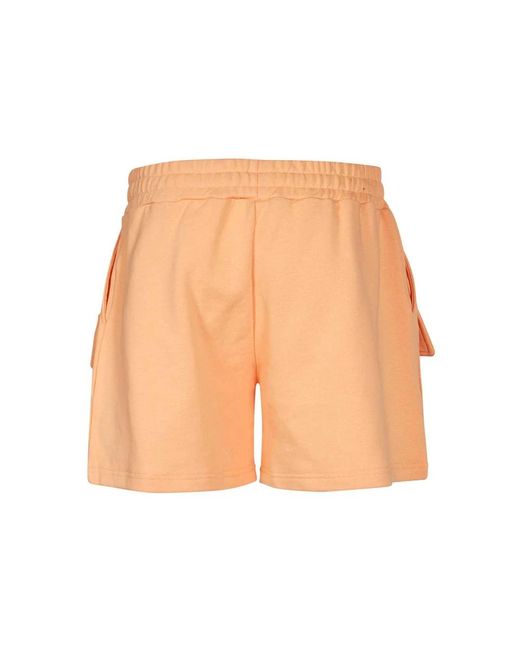 MSGM Orange Short Shorts