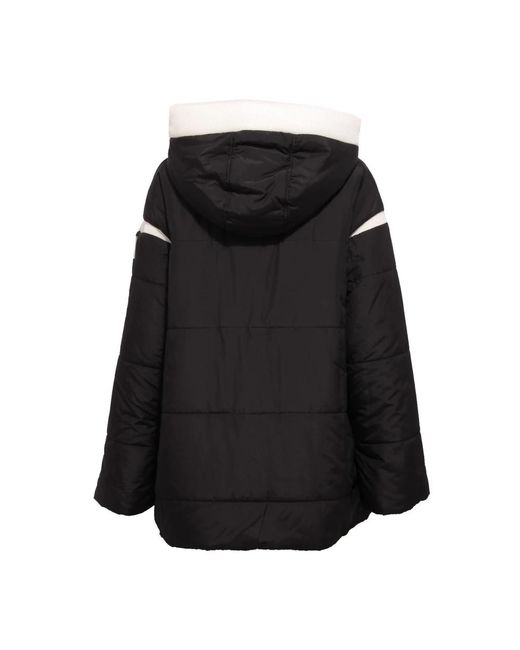 OOF WEAR Jassen ,Zwart ,Polyester Reversible Oversize Wit Jack Subway Vrouw in het Black