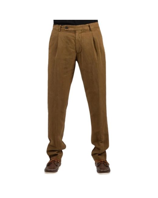 Berwich Brown Suit Trousers for men