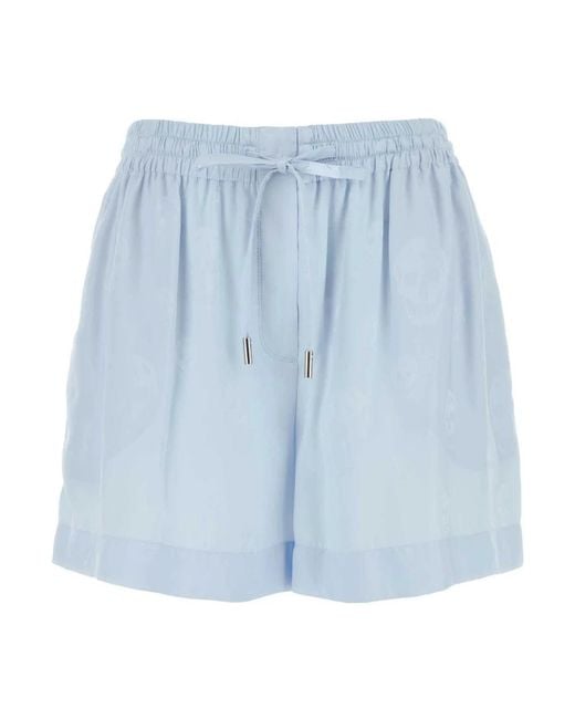 McQueen Blue Short Shorts