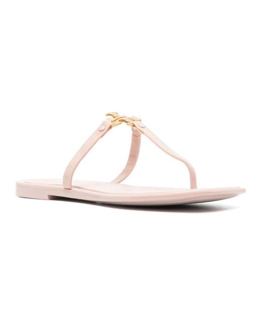 Flip Flops di Tory Burch in White