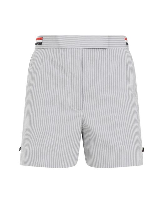 Short shorts Thom Browne de color Gray
