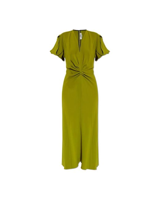 Victoria Beckham Green Midi Dresses