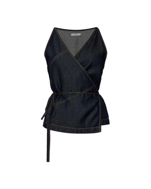 IRO Tops ,Blauw ,Denim Renata Denim Top in het Blue