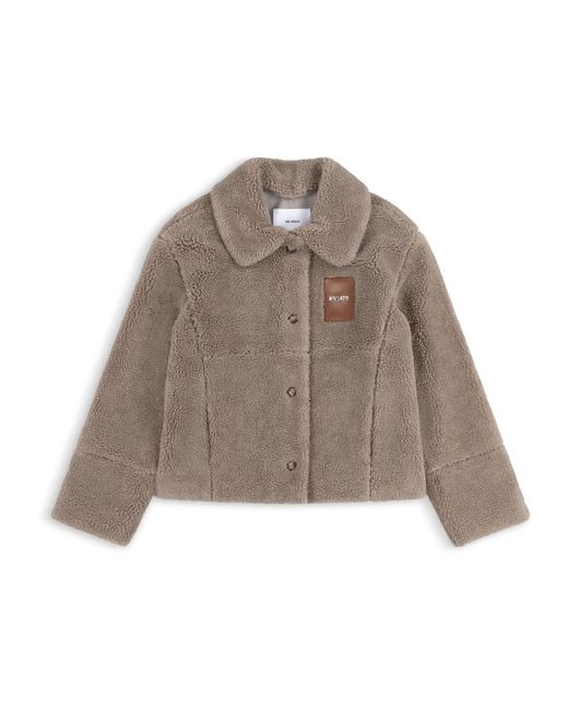 Faux Fur & Shearling Jackets di Axel Arigato in Brown