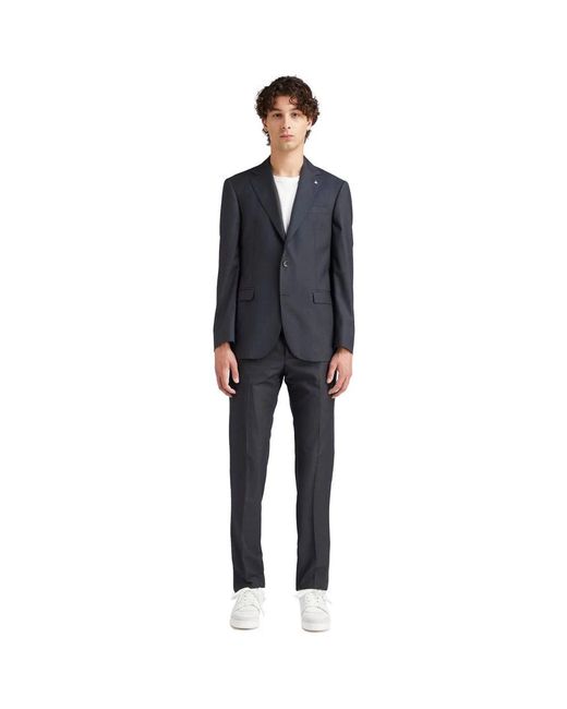 AT.P.CO Blue Single Breasted Suits for men