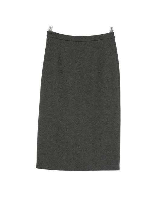 Semicouture Gray Midi Skirts