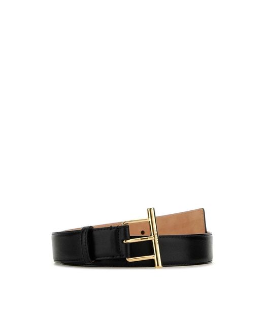 McQueen Black Klassischer schwarzer ledergürtel