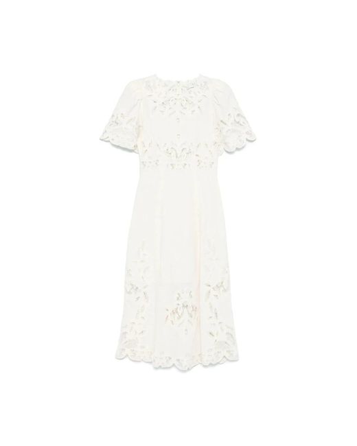 Midi Dresses Sea de color White