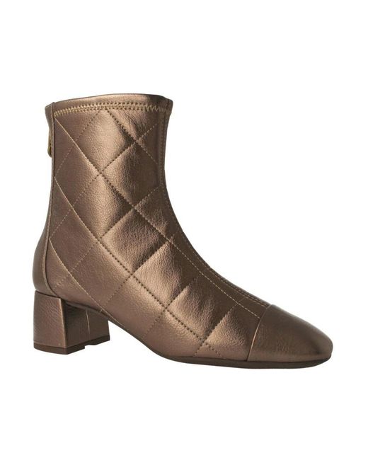 Pedro Miralles Brown Bronzene stiefelette mit gepolstertem material